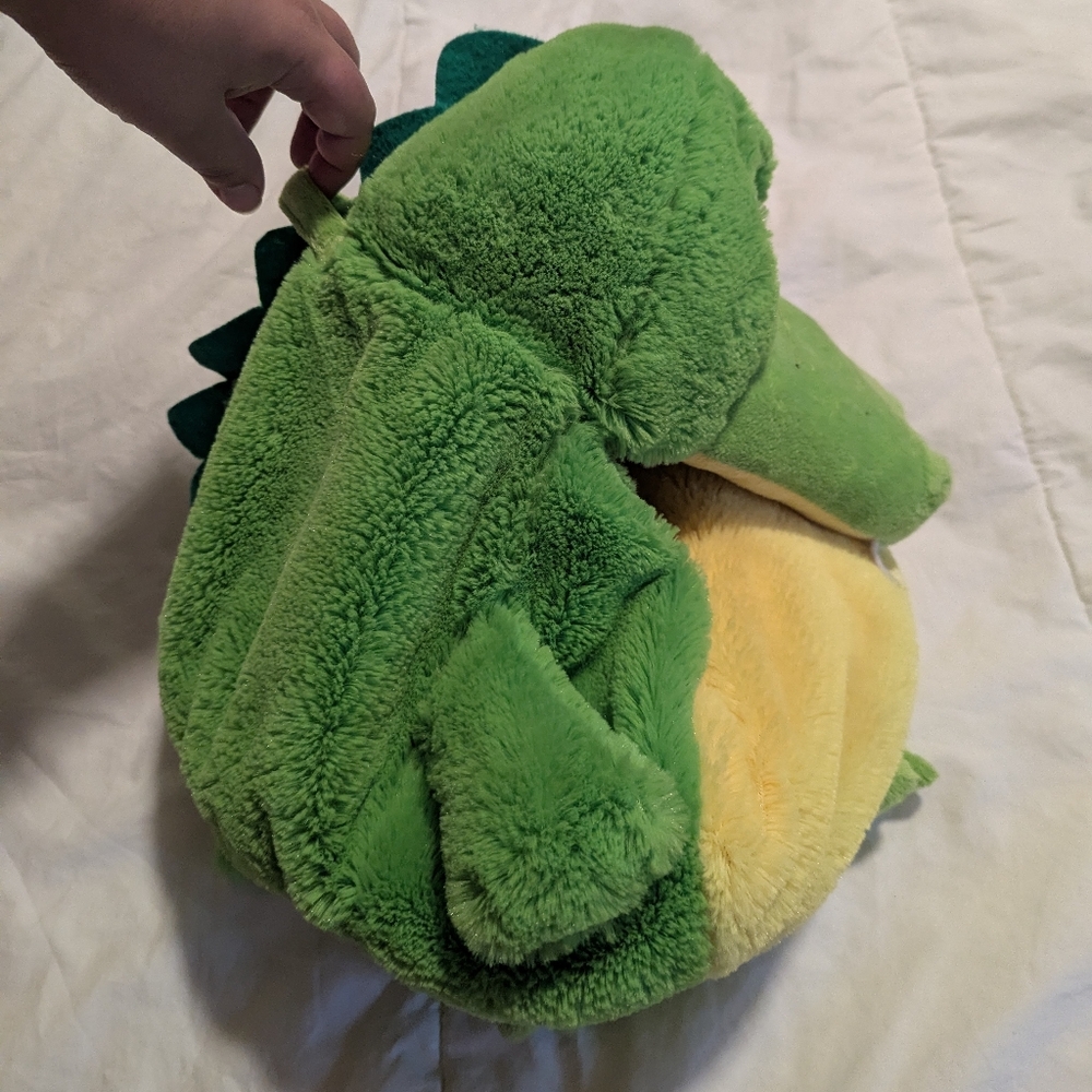 NWOT Tummy Stuffers Green and Yellow Plush Toy - Picture 5 of 9